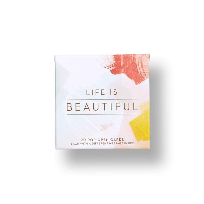 Life is Beautiful - thoughtfulls pop open cards